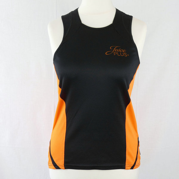 Damen Sport Shirt Gr. 42 orange Schwarz Juice Plus+ gebraucht