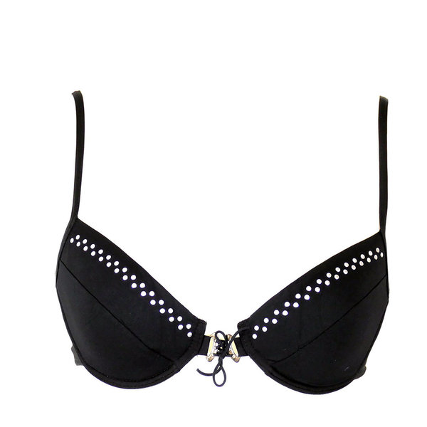 Bikini Oberteil von Eva Größe 38 schwarz gebraucht mittlere Gebrauchsspuren